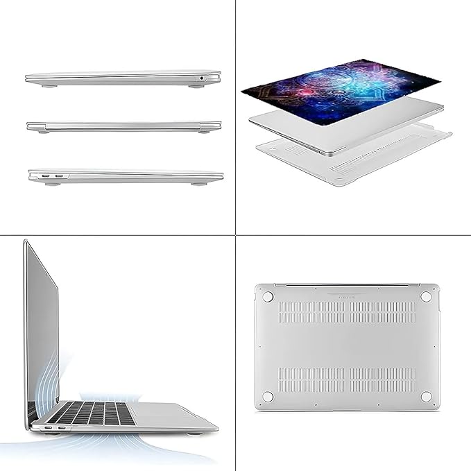 Compatible with MacBook Air 13.3 13.6 Inch Case 2022 2021 2020 2019 Plastic Hard Shell Case Cover,13.3 Air (A1932/A2179/A2337), Galaxy