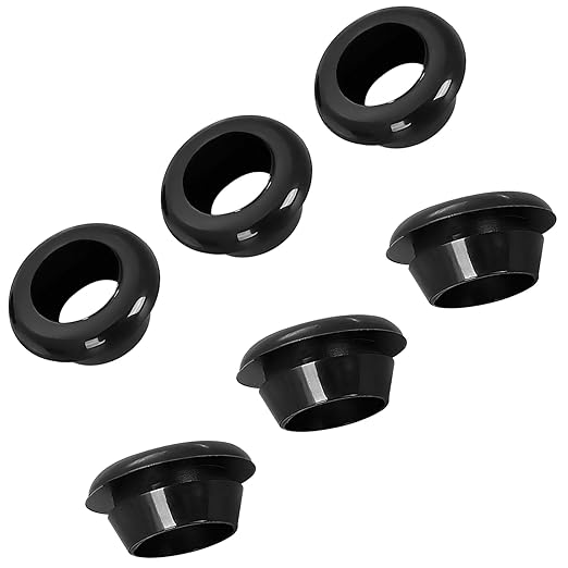 Qrity 9 PCS Rubber Grommets Cable Railing, Car Grommet, Cable Railing Protective Sleeves for Metal Posts, ID 23mm Mount Dia 28mm