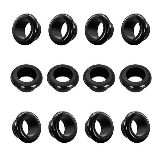 Qrity 20 PCS Rubber Grommets Cable Railing, Car Grommet, Cable Railing Protective Sleeves for Metal Posts, ID 20mm Mount Dia 25mm