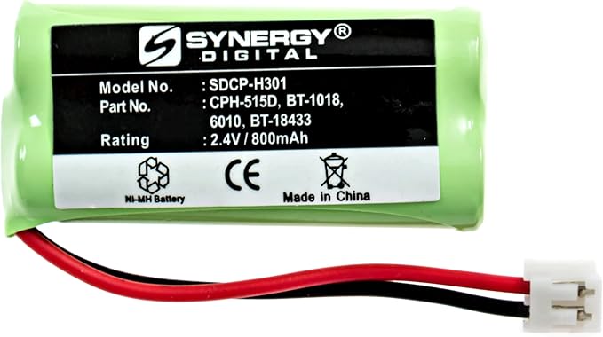 AT&T-Lucent BT8001 Cordless Phone Battery Combo-Pack Includes: 2 x SDCP-H301 Batteries