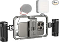 SmallRig Universal Phone Cage, Smartphone Video Rig Kit with Handles, Handheld Filmmaking Vlogging Case Stabilizer for Videomaker, for iPhone for Samsung for Pixel and Other Android Phones