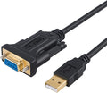 CableCreation USB to RS232 Serial Adapter with PL2303 Chip, 3.3 FT USB to DB9 Pin Female Converter Cable for Cashier Register, Modem, Scanner, Digital Cameras, CNC etc, Black