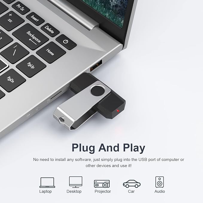 Aiibe 64GB USB Flash Drive 50 Pack - Bulk Thumb Drives, Memory Stick, Zip Drive Multipack, Black