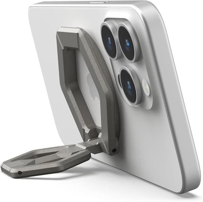 URBAN ARMOR GEAR UAG Magnetic Phone Ring Stand Compatible with MagSafe Magnet, Removable Metal Finger Ring Grip & 360 Rotation Adjustable Kickstand for iPhone 16/15, Galaxy S25, S24, Titanium