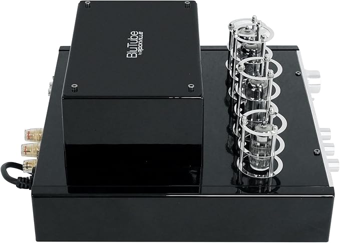 Rockville BluTube 70W Tube Amplifier Stereo Receiver, Bluetooth, EDR, Compact Design, Warm Sound, for Home Audio Enthusiasts