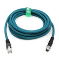 Ethernet Cable for Cognex in Sight 9000 7000gen2 2000 Microscan Basler Camera Sensor Computer Switch, M12 8 Pin X-Code RJ45 Network, 3M