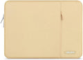 MOSISO Laptop Case 13.3 inch, 13-13.3 inch Laptop Sleeve Compatible with MacBook Air/Pro 13 / Pro 14, HP Dell ASUS Lenovo Notebook, Polyester Vertical Computer Sleeve Bag with Pocket, Camel