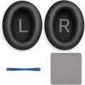 Premium Replacement Ear Pads for Bose Bose QC45– Soft Protein Leather & Memory Foam Cushions – Enhanced Noise Isolation – Easy Installation Kit,Video & Cleaning Cloth (Black)