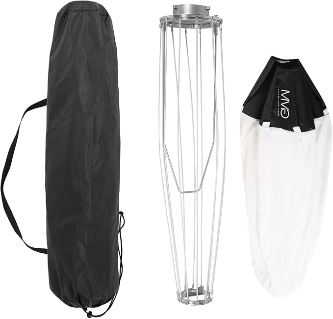 GVM Lantern Softbox Soft Light Modifier, 26inch, Quick-Setup Quick-Folding GVM Light Upgraded for GVM SD80D P80S SD300D SD200D SD200S ST200R ST100R PR150D PR150R and Other Bowens Mount Light