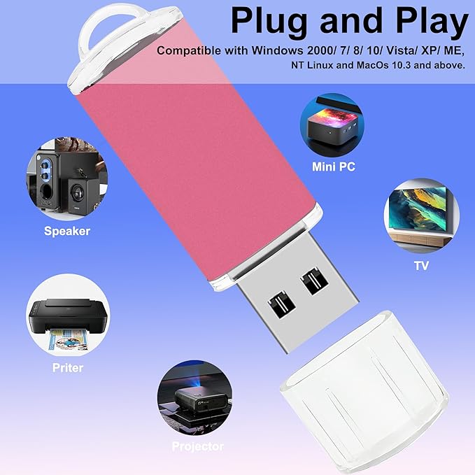 4GB USB Flash Drive 10 Pack Nicepicten USB 2.0 Thumb Drives Metal Jump Zip Drive Memory Stick Pendrive Memoria USB 4 GB with 10PCS Lanyard Label - Mixcolor 10 X 4GB Flash Drives