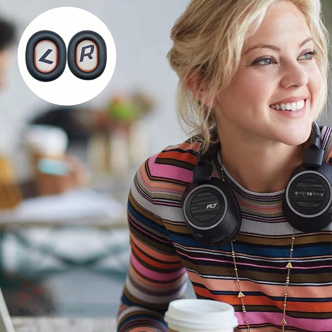 Replacement Earpads Compatible with Plantronics Voyager 8200 UC/Plantronics Backbeat Pro2 Headphone, Headphone Ear Pads Ear Cushions, Ear Cups Cover Repair Parts-Black