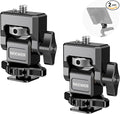 NEEWER Camera Monitor Mount with Cold Shoe (2 Pack), Anti Twist 1/4" Screw for 5" & 7" Field Monitor Compatible with Atomos Ninja V, 360° Swivel & 180° Tilt Damping, Compatible with SmallRig, MA006