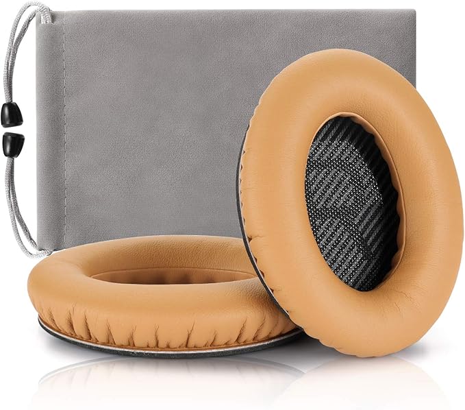 Headphones Replacement Ear Pads,for Bose Quietcomfort QC15 QC25 QC35 35 ii (Yellow)