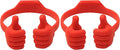 Honsky Cell Phone Stand Holder 2-Pack,Thumbs Up Lazy Phone Stand,Universal Adjustable Flexible Dock for All Phones & Tablets,Cute Stocking Stuffer Gift for Teen Girls,Red