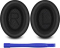 Ear Pads for Bose QuietComfort 35 ii, Premium Softer Leather Replacement Pads for Bose QC35 QC35ii Headphones Ear Pads Quiet Comfort, Noise Isolation Foam, Added Extra Thickness (Black)