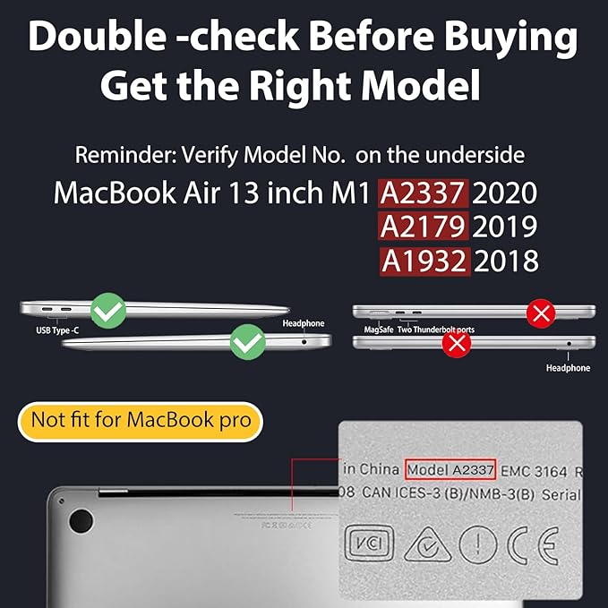 Teryeefi for MacBook Air 13 inch Case 2020 2019 2018 fits Model M1 A2337 A2179 A1932 with Retina Display with Touch ID, Plastic Hard Shell Case & Keyboard Cover, Abstract Flowers A001