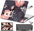 Teryeefi Compatible with M4 MacBook Air 13 inch Case 2025 2024 2023 2022 M3 M2 A3240 A3113 A2681,Hard Shell Case for MacBook Air 13.6 inch + Keyboard Cover + Type C Adapter, Wild Roses Small Flower