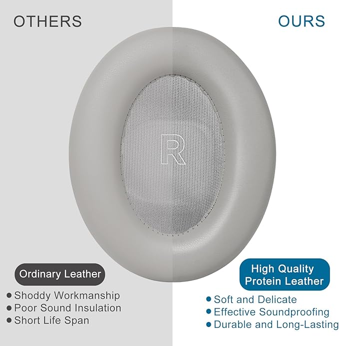 GEVO Earpads Replacement for Bose QuietComfort Ultra (QC Ultra), Replacement Ear Pads with Upgraded Comfortable Protein Leather and Memory Foam,Sandstone