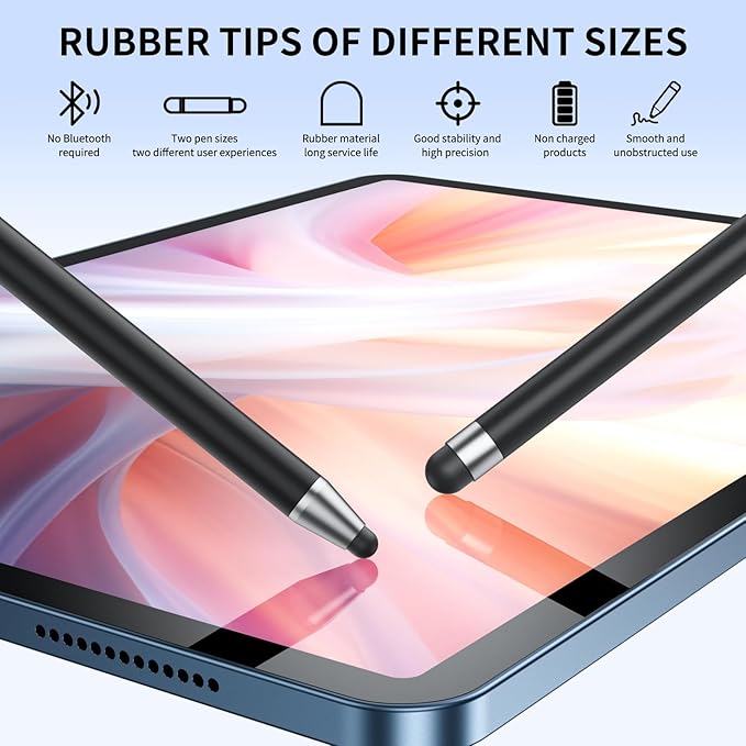 Stylus (10Pcs), Stylus Pen for Touchscreen, High Precision and Sensitivity Stylus Pen for Android Smartphone and Tablets, Compatible with All Capacitive Touch Screen (Pink)