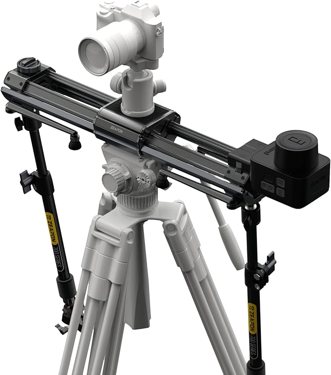 Zeapon Micro 3 E700 Double Distance Motorized Camera Slider, 30''/77cm Travel Distance, Compact Slider with carrying case, Motor Quick Switching, 10-26Lbs Payload and Adjustable Sliding Damping Design