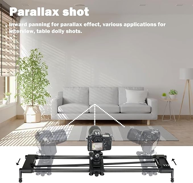 Konova New G1 Wireless Motorized Integrated Carbon Slider for Video, Time Lapse, Stop Motion, Parallax Panormaic Shooting (100cm (39.4"))
