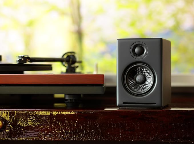 Audioengine A2+ Desktop 24 Bit Wireless Bluetooth Desktop Speakers - 60W Computer Speakers for Music and Gaming