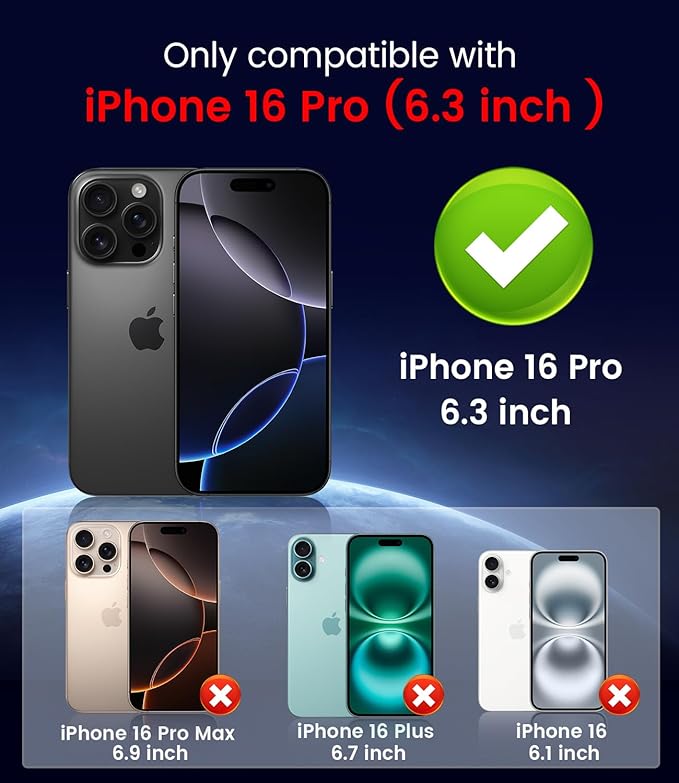 Magnetic for iPhone 16 Pro Case [Compatible with MagSafe][Built-in Camera Lens Protector] Slim Soft Silicone Bumper Shockproof Metallic Luster Phone Case (Burgundy)