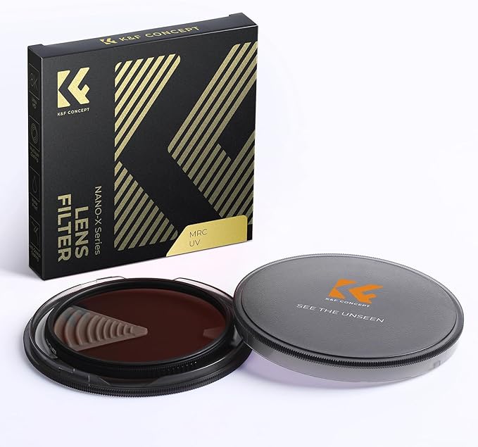 49mm Circular Polarizers Filter, K&F CONCEPT 49MM Circular Polarizer Filter HD 28 Layer Super Slim Multi-Coated CPL Lens Filter (Nano-X Series)