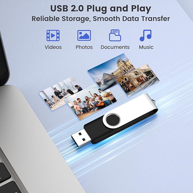 Customizable 4GB Flash Drive 10 Pack, ABLAZE Dual USB 2.0+ Type C Thumb Drives with Logo Personalized USB Memory Sticks (Mixed Colors)