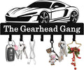 Personalized Car Key Holder Wall Mount, Custom Metal Key Rack Key Holder with Name, Deer Cabin Wall Keys Hanger with Hooks for Entryway, Front Door, Hallway, Kitchen, Living Room