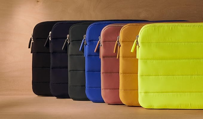 ANECDOTE Laptop Case 15-16 Inch – A Perfect Laptop Sleeve - Compatible with MacBook Air/Pro 15 inch M3 M2 M1 Chip Pro Max 2023-2021 – Fits Well, Made of 100% Nylon with Aesthetic Design (Marigold)