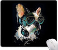 Square Mouse Pad, Colorful Stylish Bulldog Mouse Pad, Mouse Mat Square Waterproof Mouse Pads Non-Slip Rubber Base MousePads for Office Laptop