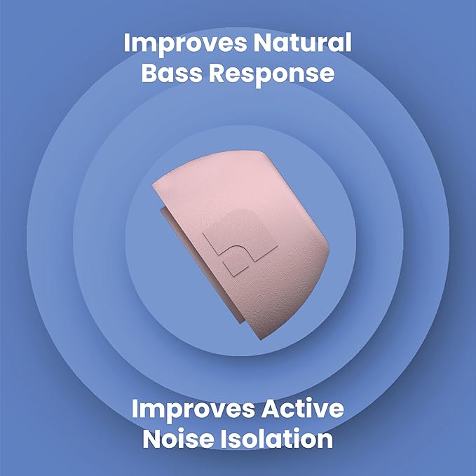 Foam Masters Ultra-Premium Memory Foam Ear Tips for AirPods Pro 1st & 2nd Gen | 3 Pairs | Black Magic Ver 6.0 | Secure | Comfort | Better Noise Cancel | Replacement Buds – Crystal Pink, Medium