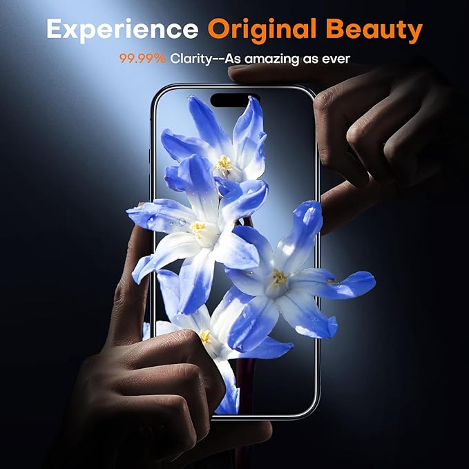 TOCOL for iPhone 13 Pro Max / 14 Plus Privacy Screen Protector True 25°Anti Spy 9H+ Hardness Tempered Glass Full Coverage Screen Protector Easy Installation 2 Pack