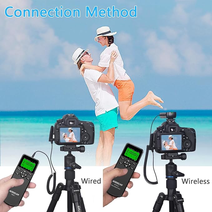 AODELAN Intervalometer Remote for Nikon - Camera Wireless Timer Shutter Release Remote Control for Nikon Z6, Z7, Z9, D850, D810, D750, D7200, Coolpix P1000, P950; Replaces Nikon MC-DC2, MC-30, MC-36A