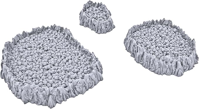 Burbling Pits Printable Scenery, 3D Printed Tabletop RPG Scenery and Wargame Terrain 28mm Miniatures