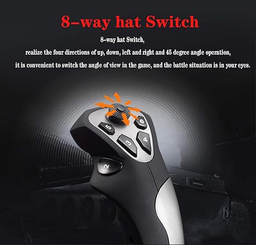 PXN Flight simulator controls 2113 pc flight joystick controls with Vibration Function and Throttle Controls Wired Flight Stick for PC Windows XP/VISTA/7/8/10/Computer/Laptop(PC only)