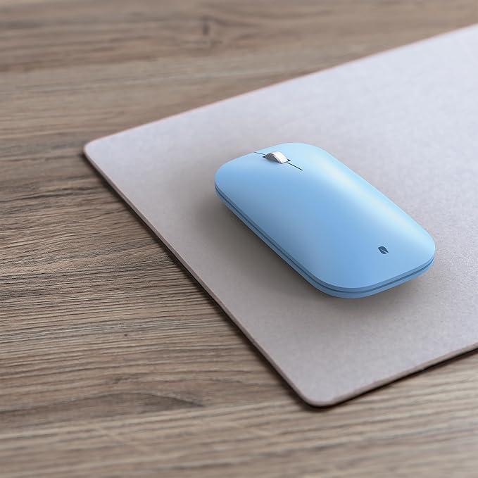 Incase Modern Mobile Mouse – Designed by Microsoft – Lightweight, Precision Navigation, Right/Left Hand Use, Scroll Wheel, BlueTrack Technology, Wireless Bluetooth for Mac/Windows/8/10/11 (Sapphire)