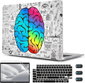 CISSOOK Compatible with MacBook Air 13 inch Case 2021 2020 2019 2018 Release Model A2337 M1 A2179 A1932, Plastic Hard Shell Case Brain Cover for MacBook Air 13 Inch with Touch ID, Great Brain