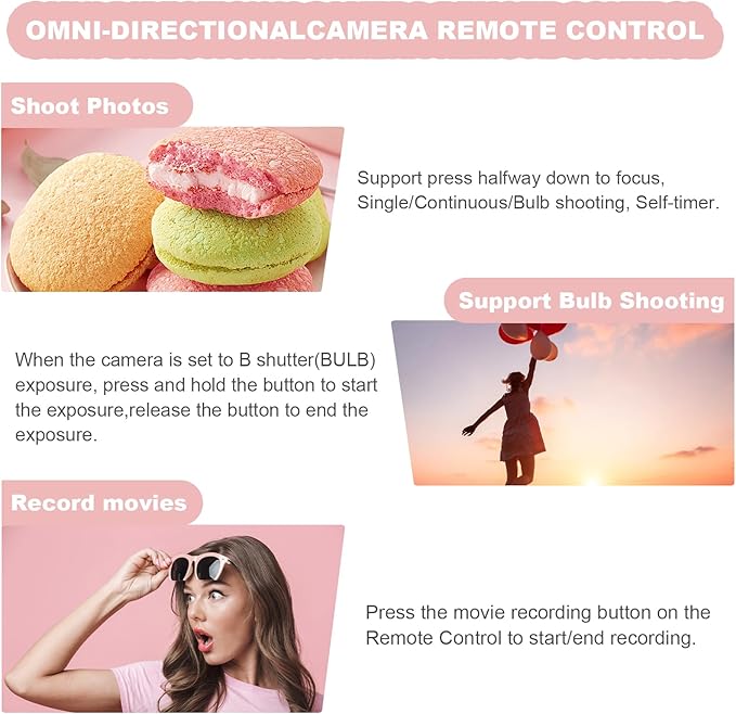 Remote Control for Fujifilm Camera,USB-C Rechargeable Wireless Shutter Release with OLED Screen for Fujifilm Fuji X100VI,X-T5,X-T4,X-T3,X-T50,X-T30II, X-T30,X-S20,X-S10,X-H2S,X-H2,X-E5 (White)