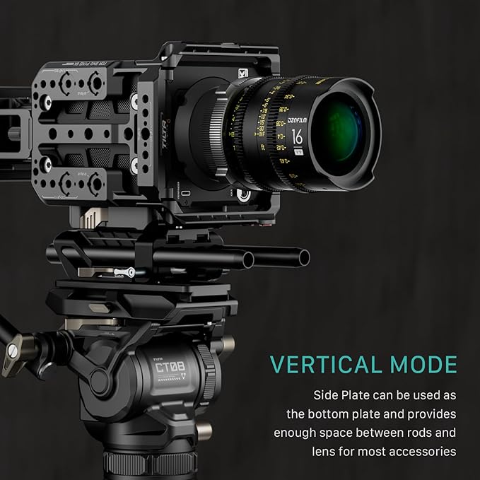 Tilta Camera Cage Compatible with Blackmagic Pyxis 6K/ Pyxis 12K- Includes Full Cage, Quick Release Bottom Plate, and Mini Tool | ES-T21-FCC