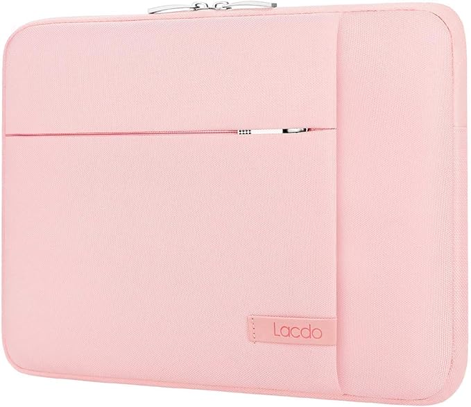 Lacdo Laptop Sleeve Case for 16 inch New MacBook Pro M4/M3/M2/M1 Pro/Max A3403 A3186 A2991 A2780 A2485 A2141 2024-2019 | 15 inch Microsoft Surface Laptop 7th Copilot+PC, 6 5 4 3 Computer Bag, Pink