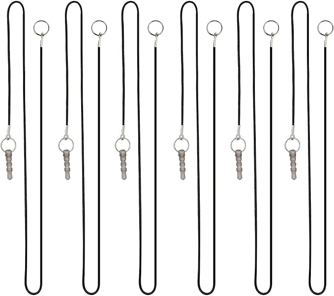 The Friendly Swede Micro-Knit Stylus Pen for Touchscreen — 6-Pack Hybrid Fiber Tip Universal Capacitive Stylus Pen for iPad; Lanyards & Cleaning Cloth - Silver/Aqua Blue/Green/Dark Blue/Yellow/Black