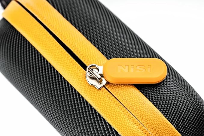 NiSi - Caddy II Circular Filter Case, Portable and Lightweight Camera Lens Pouch for 8 Filters, Fits Up to 95mm, Waterproof and Shockproof, Larger Opening Lens Bag, Caddy Case with Metal Hanging Clip