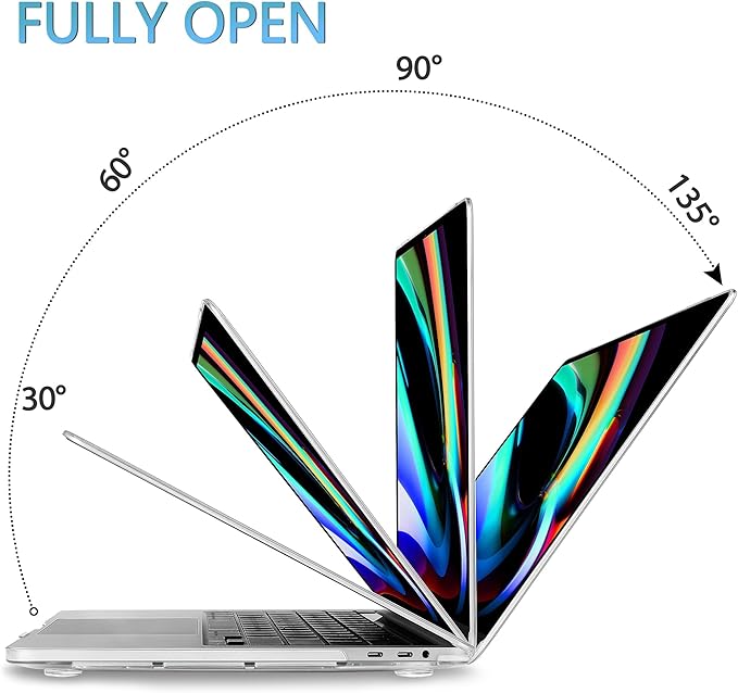 Mektron Case for MacBook Pro 16 Inch A2141 Cover 2019 Release 16" with Liquid Retina Display/Touch ID, Plastic Hard Shell with Keyboard Skin & Screen Protector & Dust Plug, Autumn Floral