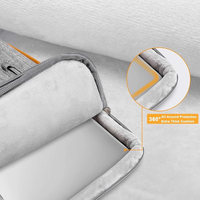MOSISO 360 Protective Laptop Shoulder Bag,17-17.3 inch Computer Bag Compatible with MacBook, HP, Dell, Lenovo, Asus Notebook,Side Open Messenger Bag with 4 Zipper Pockets&Handle, Gray