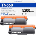 TN660 Black Toner Cartridge 2-Pack Replacement Compatible for Brother TN-660 660 Toner HL-L2380DW HL-L2320D HL-L2340DW DCP-L2540DW MFC-L2700DW MFC-L2720DW HL-L2300D HL-L2360DW DCP-L2520DW Printer Ink
