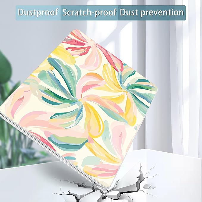 May Chen for MacBook Air 13.6 Inch Case 2025/2024/2023/2022 Release (Model A2681 A3113 A3240, M2 M3 M4 Chip) – Hard Shell Laptop Cover with Keyboard Cover & Screen Protector，Flower Blooming