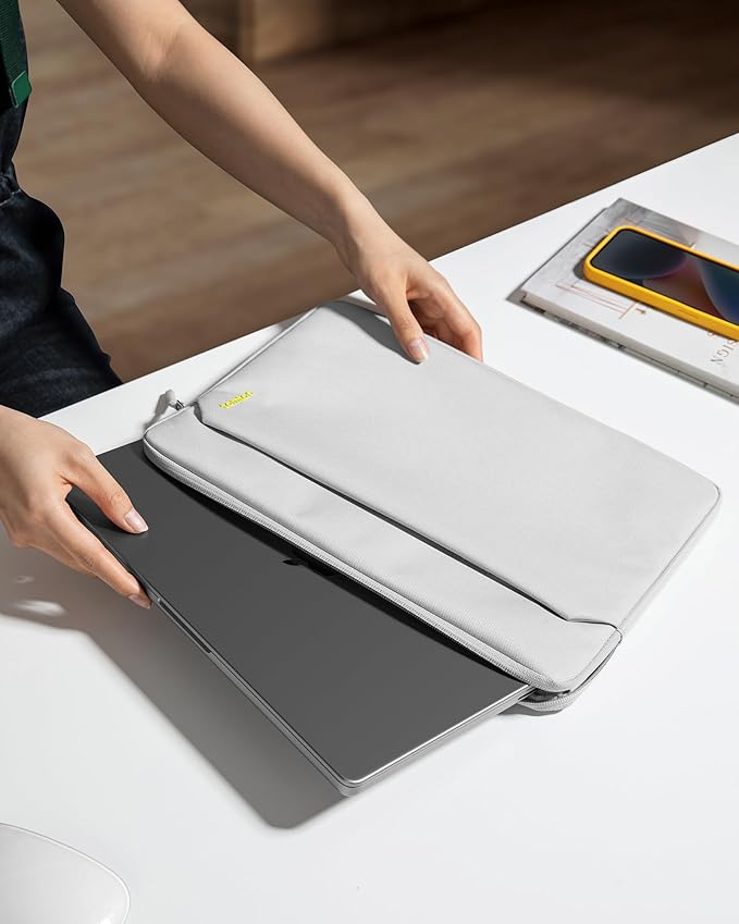 tomtoc Slim Laptop Sleeve for 16-inch MacBook Pro M4/M3/M2/M1 Pro/Max 2024-2019, XPS 15 Surface Book 3 The New Blade 16, Recycled Water-Resistant Protective Laptop Case Bag