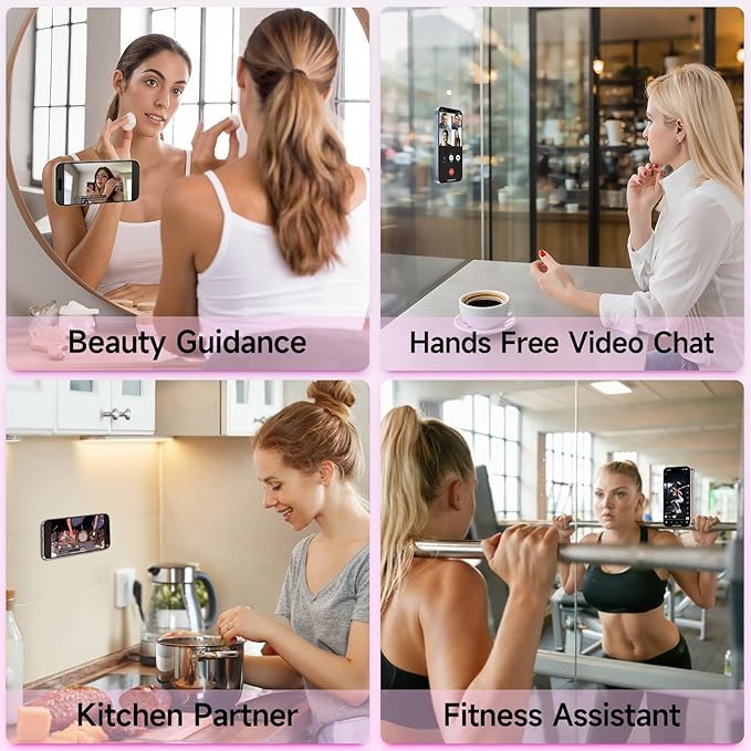 Silicone Suction Phone Case Mount, Non Slip Suction Cup Phone Mount, Phone Accessories Holder for Selfies and Videos, Silicon Adhesive Phone Stand Sticky for Cell Phone Green